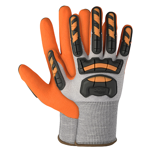 I2477 Wells Lamont A5 Impact Resistant Glove with Double Dipped Nitrile Palm Grip